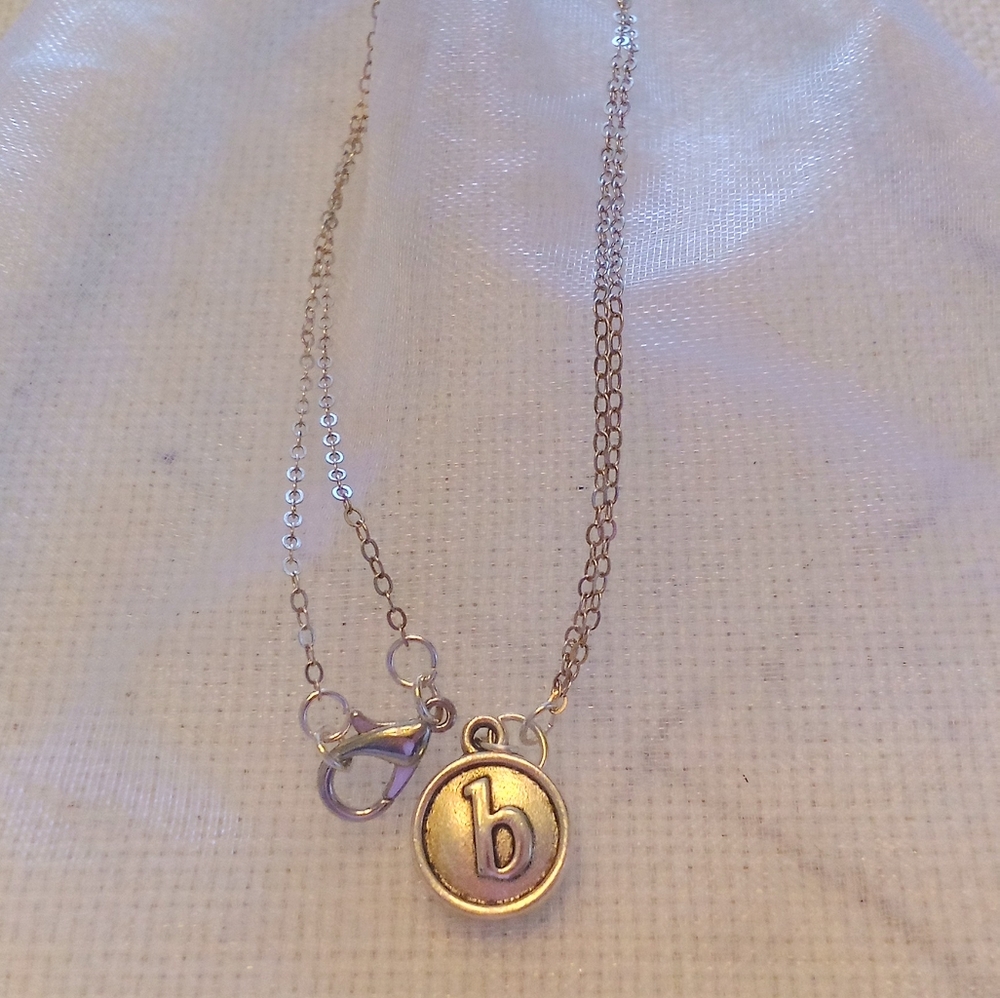 SOLD - See Photos: #Universal #Handmade  #Sterling Silver #Initial Necklace